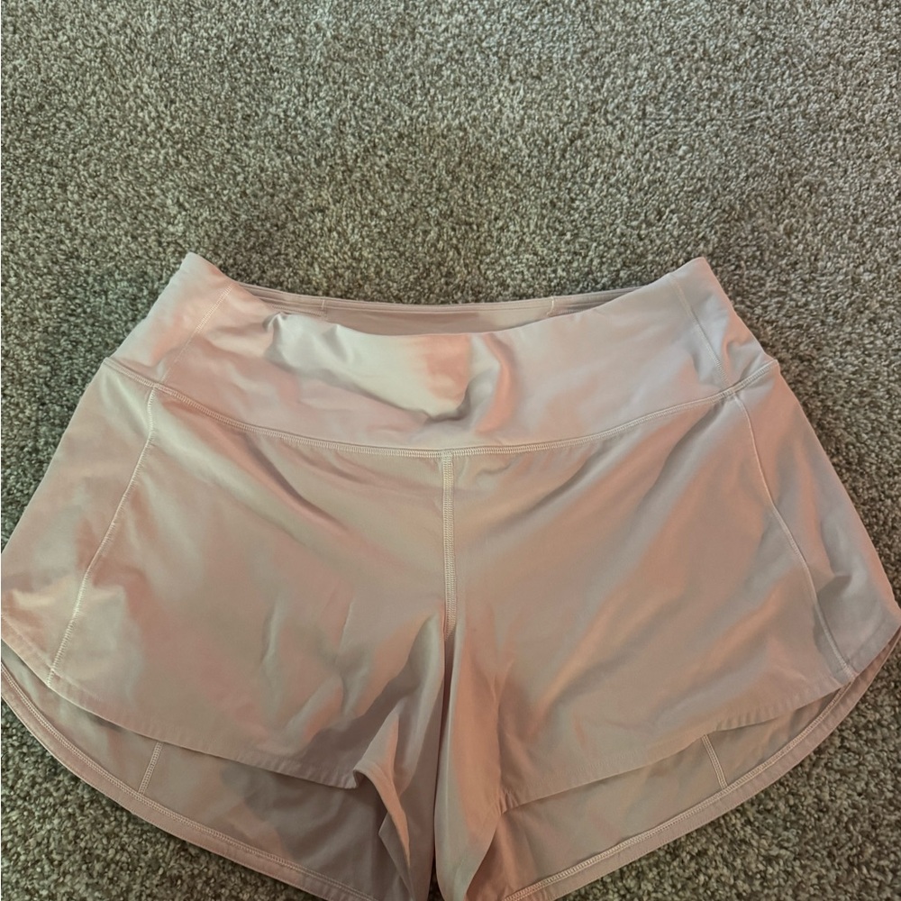 Lululemon Athletica Light Pink Athletic Shorts